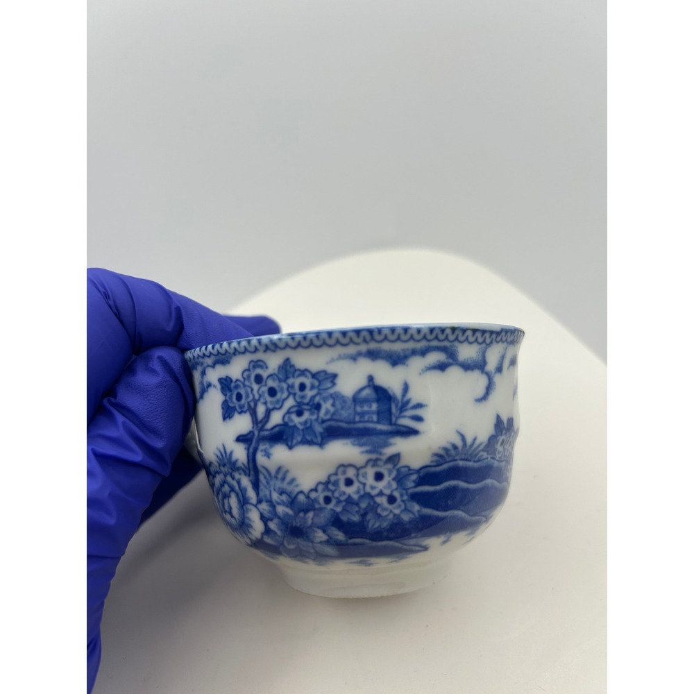 Maruta China Tea Cup and Saucer Set Blue White Willow Occupied Japan Vintage - Picture 8 of 16